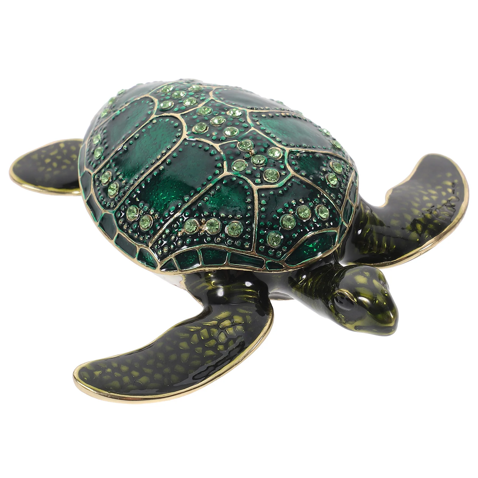 

Эмалированная шкатулка для украшений в форме морской черепахи, винтажный органайзер для хранения бижутерии, подставка для колье, браслетов, колец, настольный декор, аксессуар