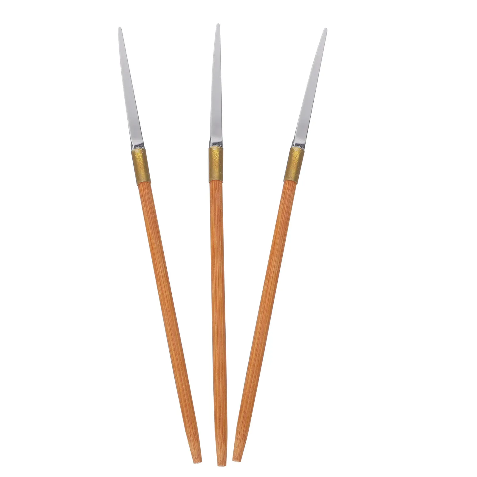 3Pcs Ear Pick Wax Removal For Ear Cleaning Professional Shaver Hair Scraper Scraping Tool Cloud Knife Bamboo Handle
