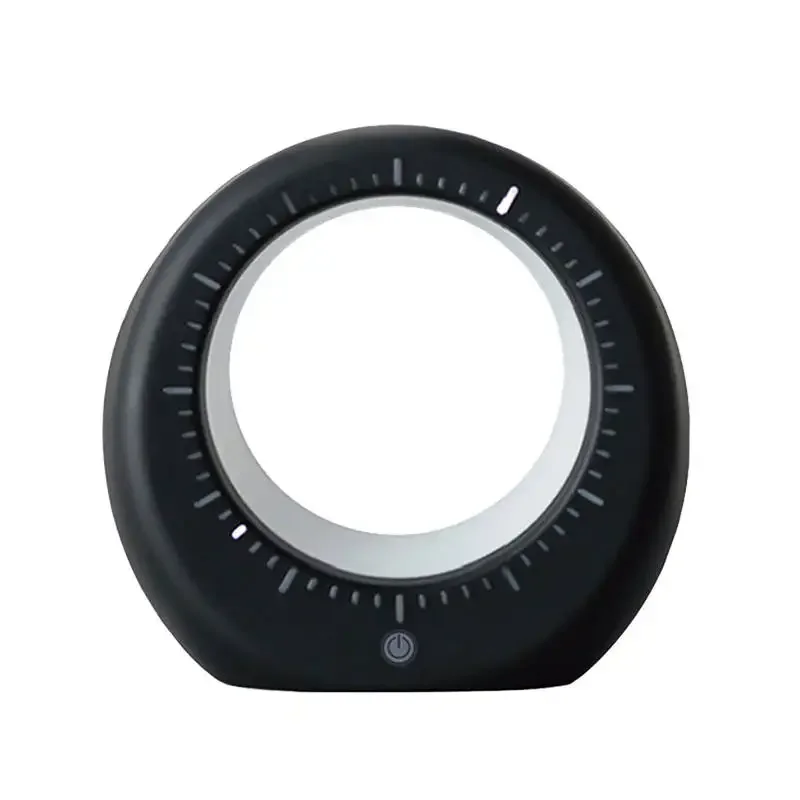 Luz noturna de primeira linha com carregamento USB, relógio lunar, lâmpada de cabeceira nórdica, lâmpada de mesa LED