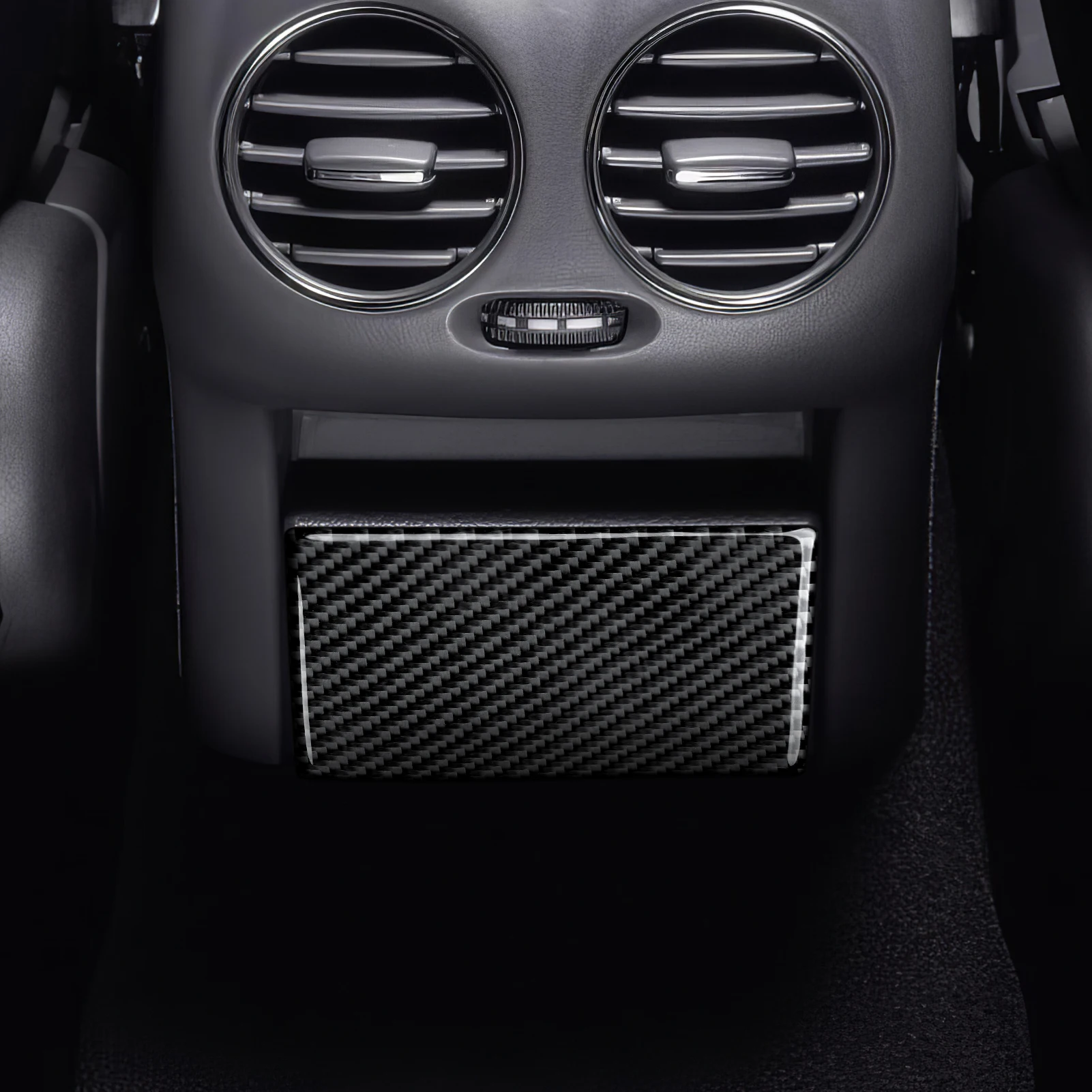 Kohlefaser-Innenaufkleber. Auto-Mittelkonsole Schalthebel-Verkleidung Für Mercedes Benz CLK A209 C209 (2002-2010) Zubehör. – Detail 20