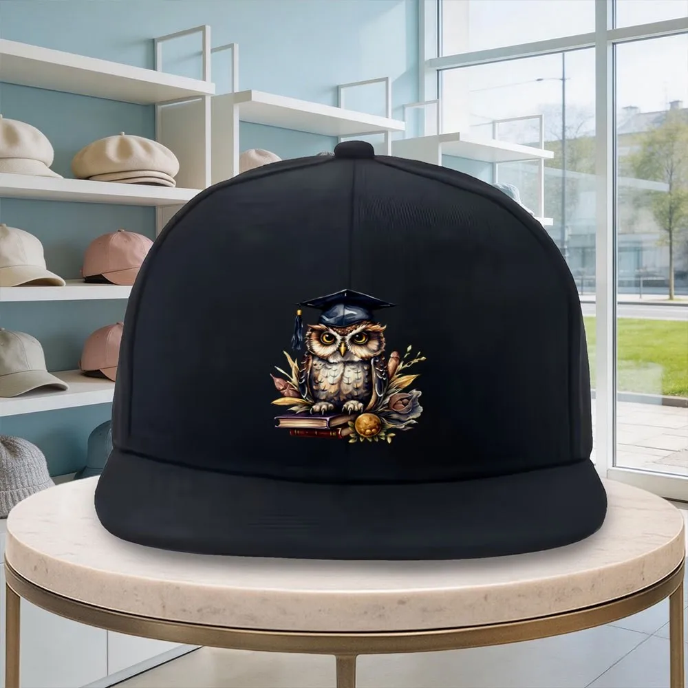 Owl Graduation Baseball Cap Unisex Adjustable Hip Hop Hat Premium Cotton Streetwear Casual Outdoor Sunshade Accessory