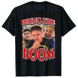 Bring The Boom Rizzler Funny Joke Gift T-Shirt Humorous Men's Fashion Kids Sarcastic Saying Tee Short Sleeve Blouses Graphic Top