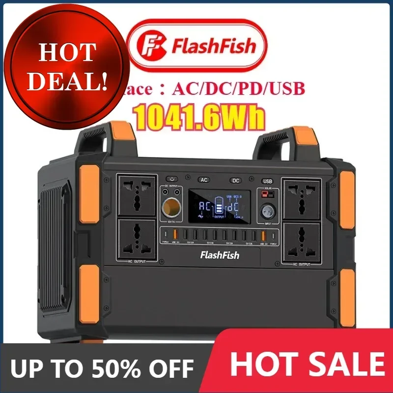 

Outdoor Power Supply 1000W Portable Emergency Large Capacity 230V Mobile Home Energy Storage Power Supply High Power