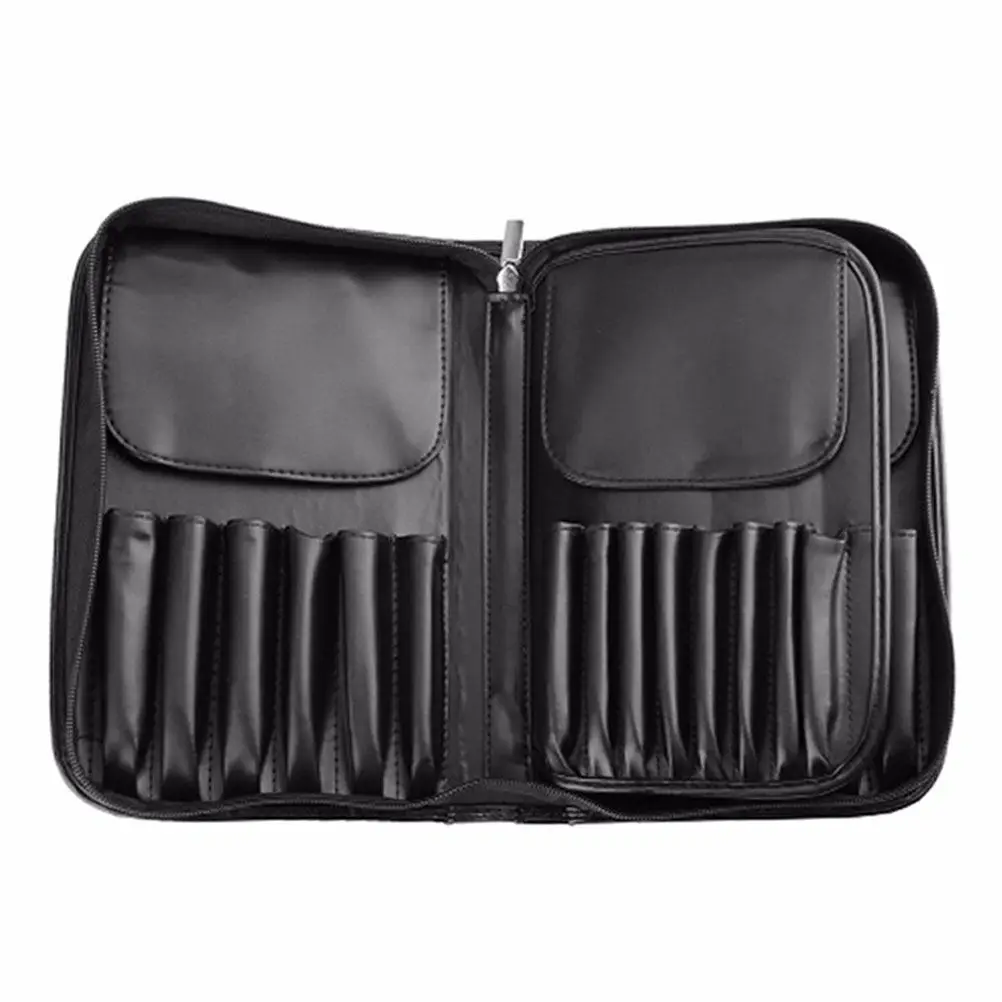 

1Pcs Brush Bag PU Large Capacity Makeup Brush Storage Bag Lightweight Portable Travel Business Camping