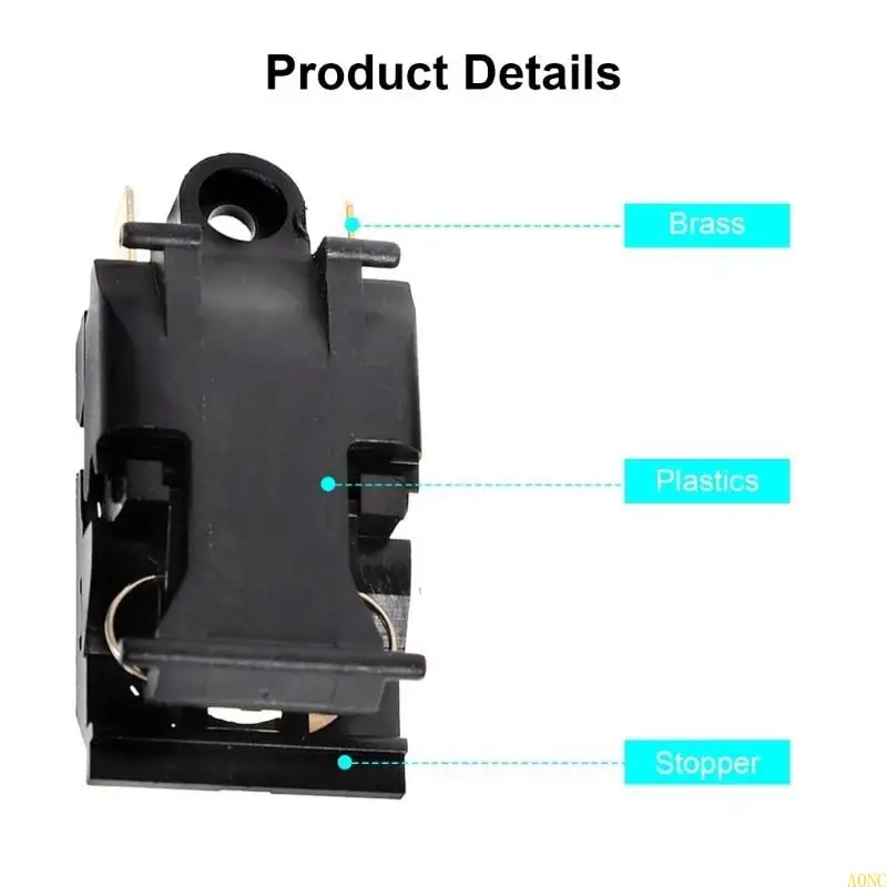 A0NC Plastic Handle Button زر التبديل درجة حرارة التبديل جزء استبدال الغلاية