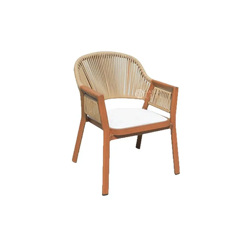 

Outdoor villa terrace table and chairs living room balcony rattan tea table and chairs hotel homestay outside the rattan chair t