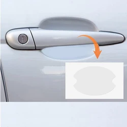 Película protectora para manija de puerta de coche, pegatina transparente para arañazos, protector de pintura autoadhesivo con raspador, 10 unidades