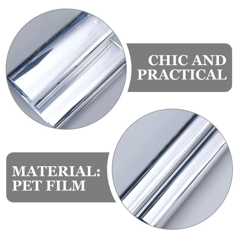 

Window Film Black One Way Privacy Glass Adhesive Heat Blocker UV Insulation Easy Cut Office Bedroom Kitchen Decorative