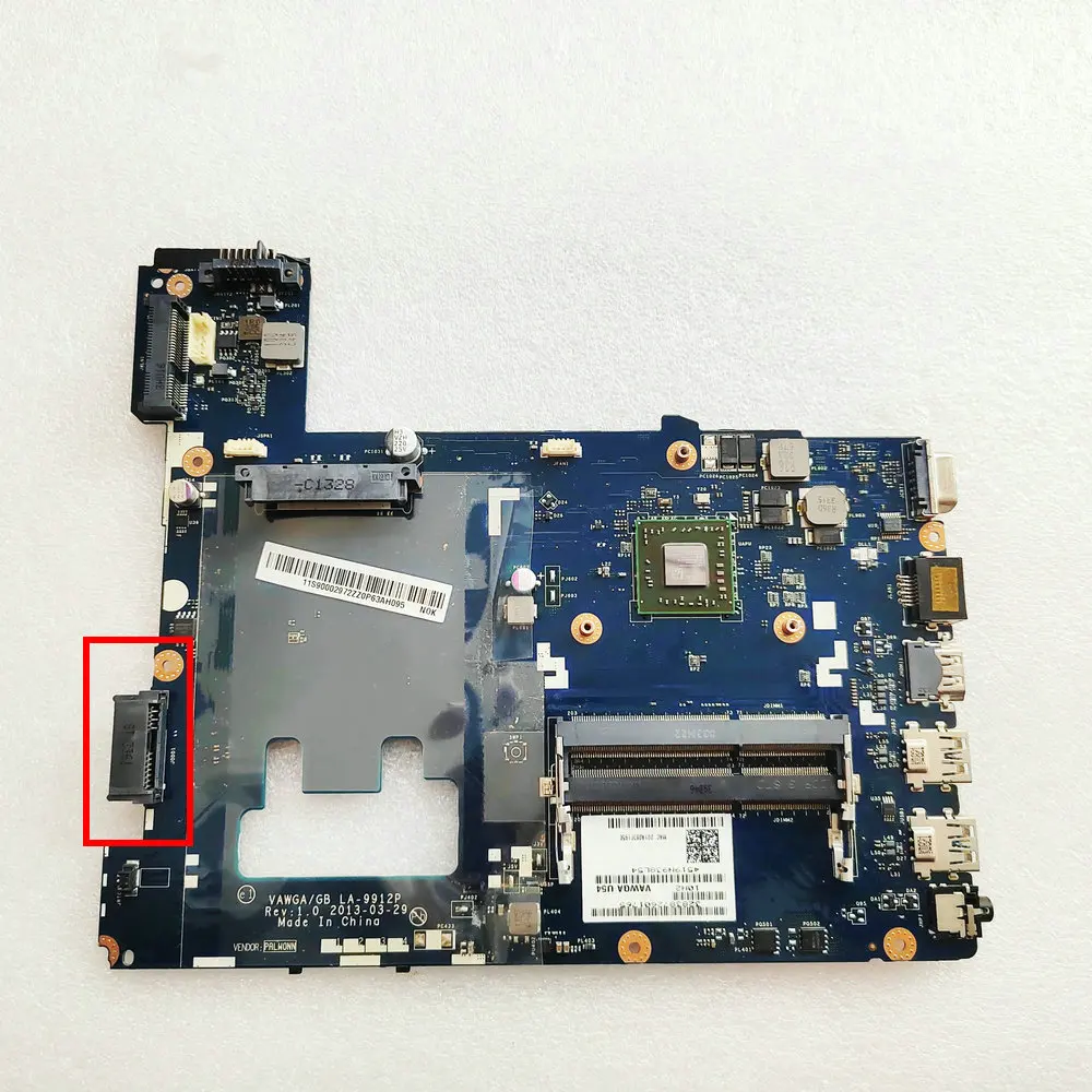 LA-9912P For Lenovo G405 Laptop Motherboard VAWGA / GB LA-9912P Mainboard E1-2100 CPU test 100%