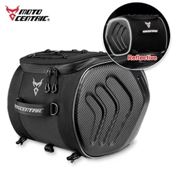 MOTOCENTRIC Motocycle Back Seat Bag 30L Large Capacity Motor Tail Bags Full Helmet Bag for Pedal Motorbike Front Cycling Pack