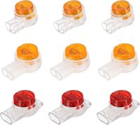 100Pcs K1 K2 K3 Wire Splice Connector Waterproof Uy Gel Filled Wire Button Connector Clear Phone Splice Network Cable Terminals