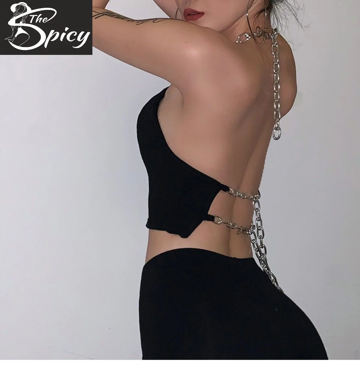 Spicy Girl's Sexy Sleeveless Crop Tops Tees Backless Cami Top Seductive Erotic Eco-Friendly Packing