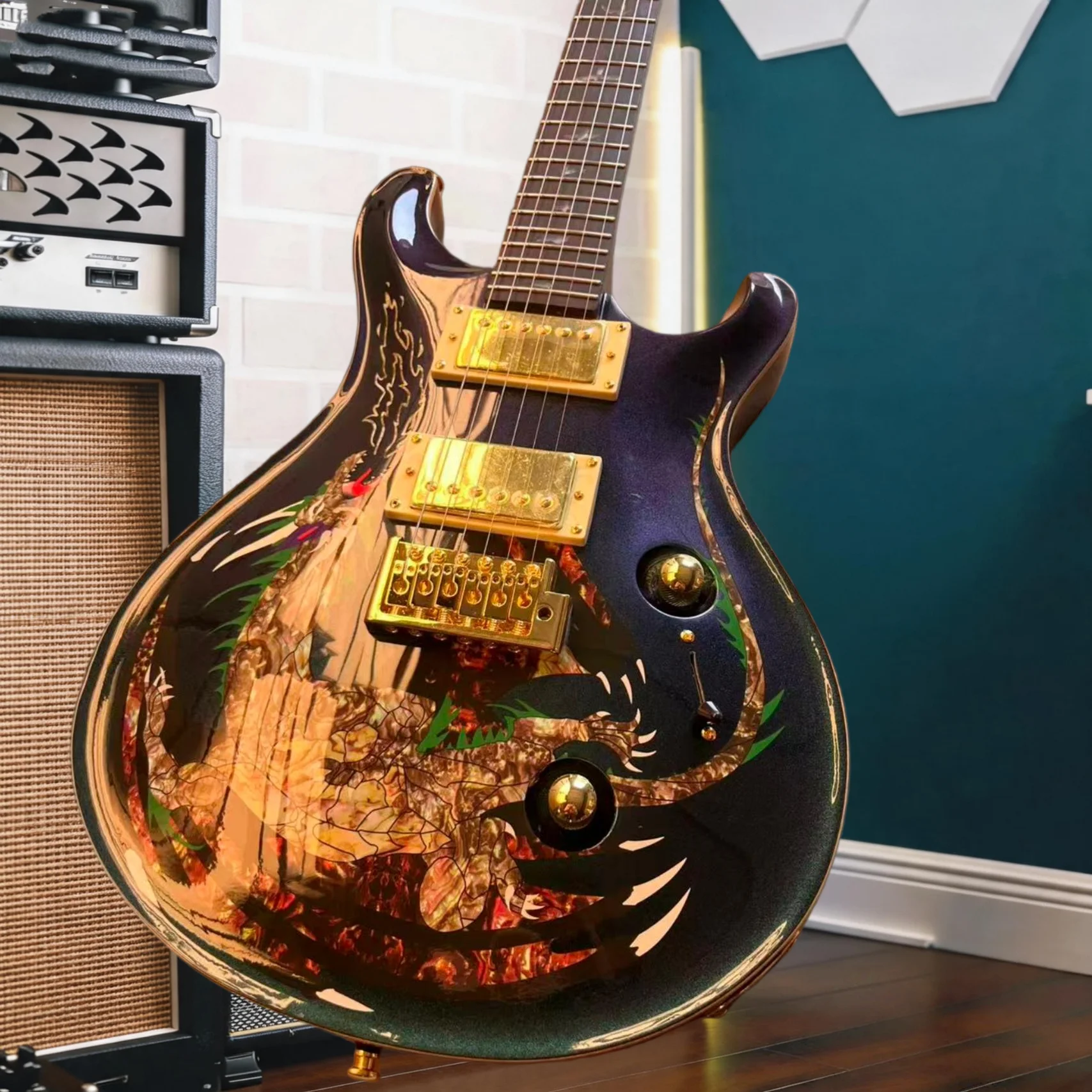 Chitarra Elettrica PR Custom 2 - Musical Instrument Logo recensione e prezzo