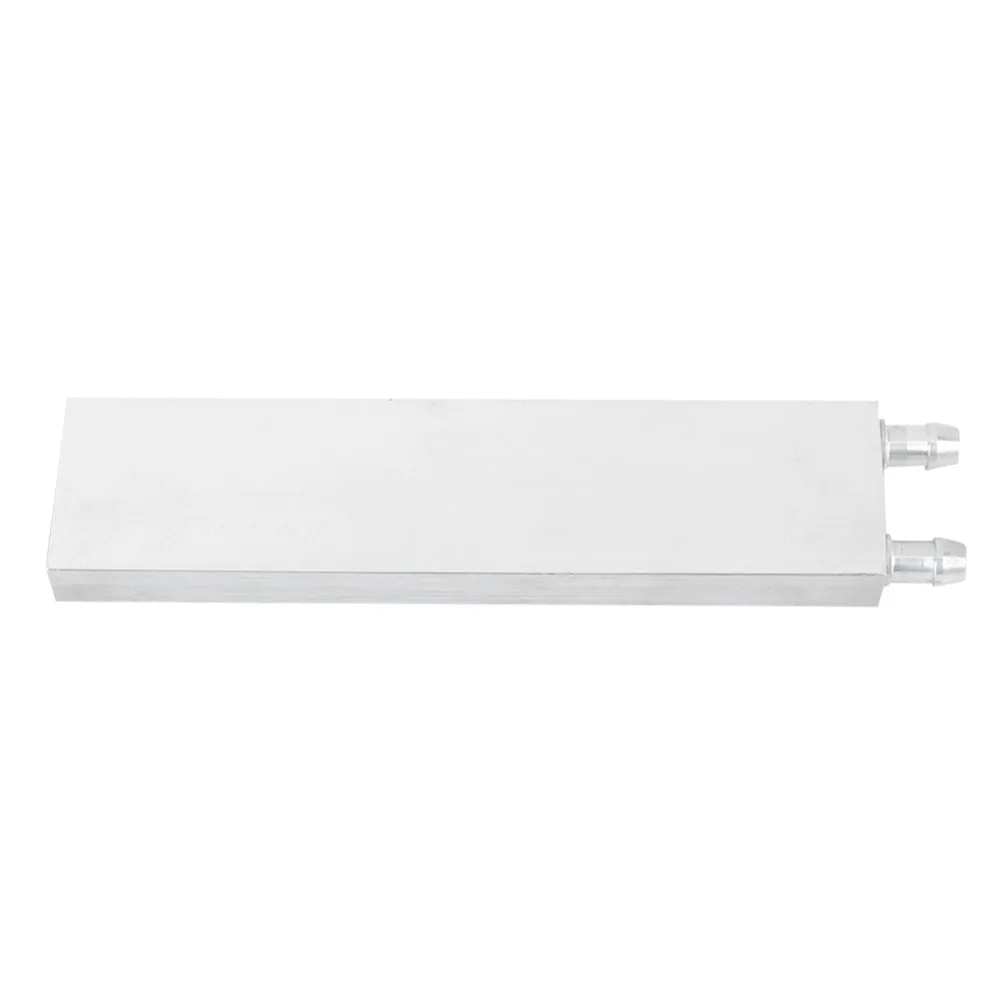 Silver Aluminum Alloy Heat Sink 40x80mm/40x120mm/40x160mm/40x200mm horizontal water outlet Liquid Cooler Liquid Cold Plate