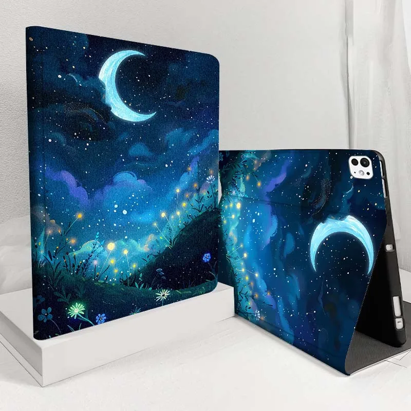 

Лунныйlit желтые цветы ветки дерева для iPad Pro Air 5 4 3 13 11 8 7 6 5 10 7 6 10th 10.5 12.9 10.9 Чехол для планшета