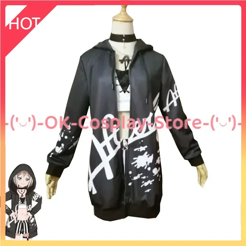 

[Custom Made] Anime BanG Dream! Afterglow Aoba Moca Cosplay Costumes Women Sexy Tube Top Pants Jacket Halloween Carnival Uniform