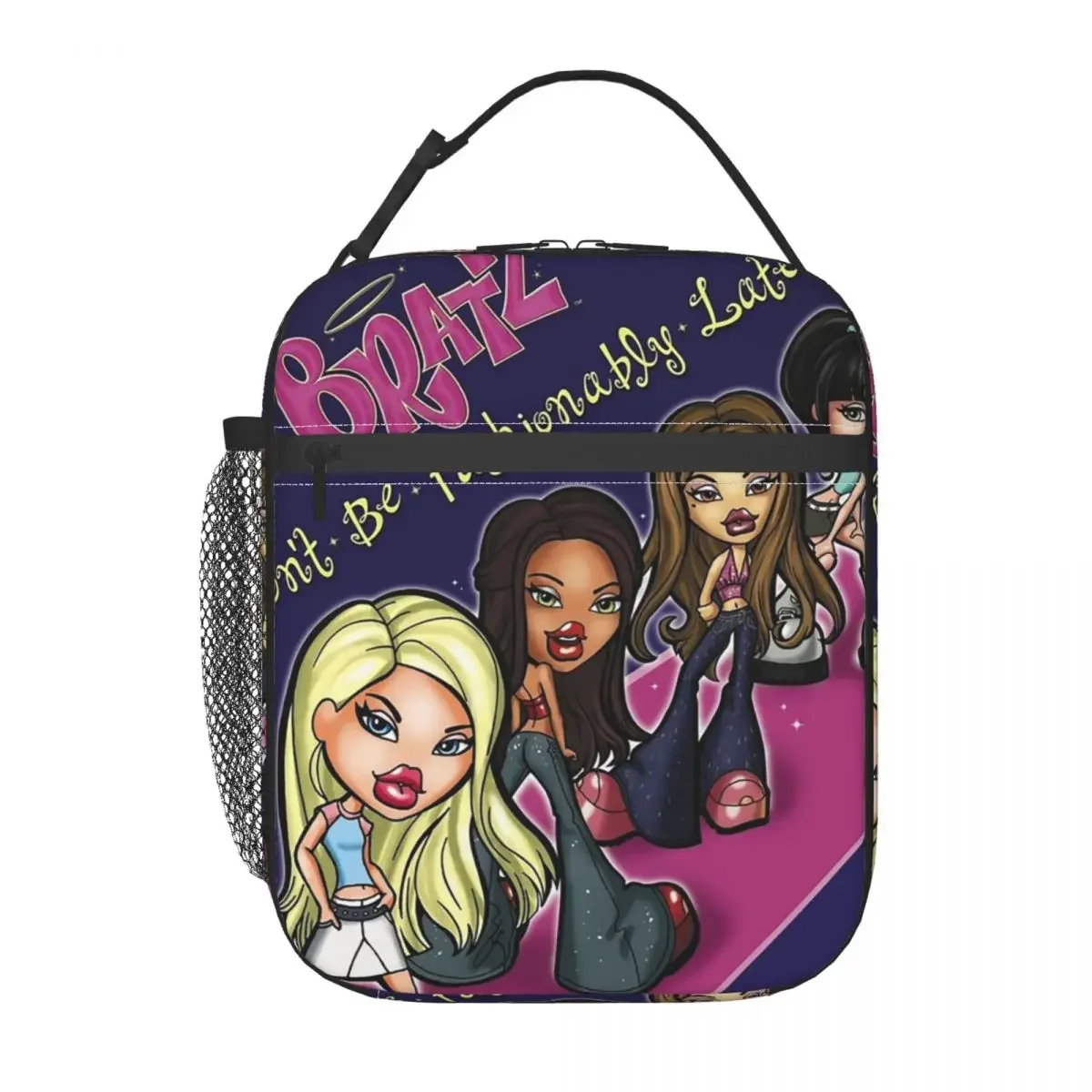 Custom Bratz Rock Angelz Lunch Bag Women Cooler Thermal Insulated Lunch Boxes for Adult Office