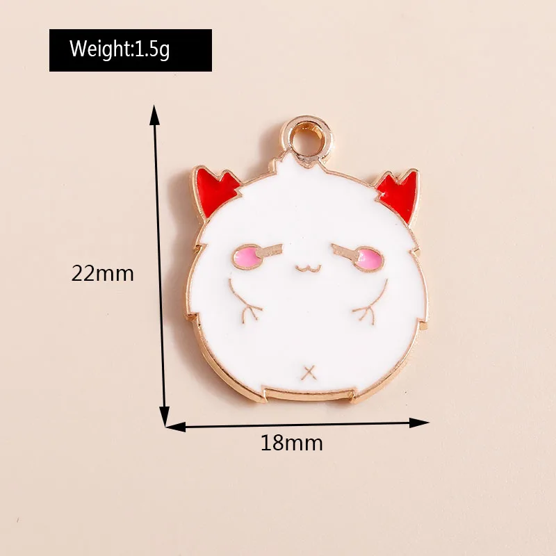 20 Stück süße Emaille Halloween Geist Kürbis Fledermaus Charms für Schmuckherstellung Ohrringe Anhänger Halsketten Armband DIY Bastelbedarf – Detail 17