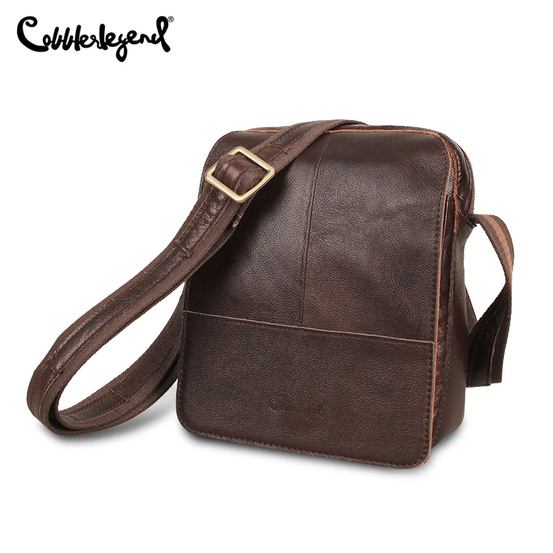 Sac à Bandoulière Vintage en Cuir Multifonctionnel pour Homme, Sacoche de Bonne Qualité Faite à la Main à une Épaule, Sacoche d\'Affaires à la Mode