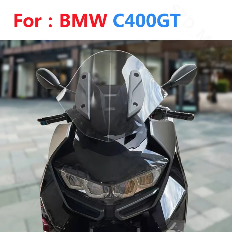 For BMW C400GT C 400GT C 400 GT Motorcycle Accessories Windshield Windscreens Wind Deflectors Visor Viser Black