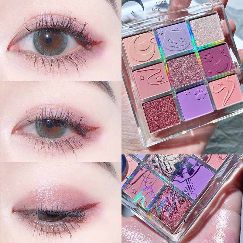 9 ألوان ZEESEA Alice Eyeshadow Palette ماتي بريق المهنية مقاوم للماء طويلة الأمد ظلال العيون يشكلون لوحة