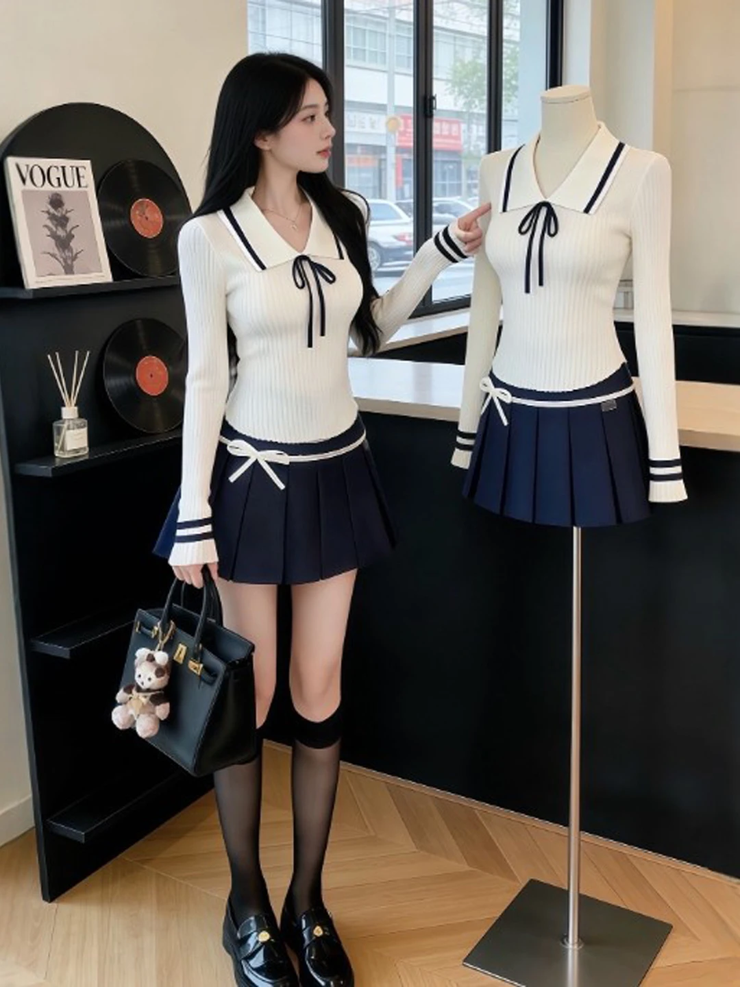 

Unique Small Size Faion Set ort Sve T-irt And Skirt Two-Piece Ensemble Youthful Ootd Spring 2026 Comfortable Warm