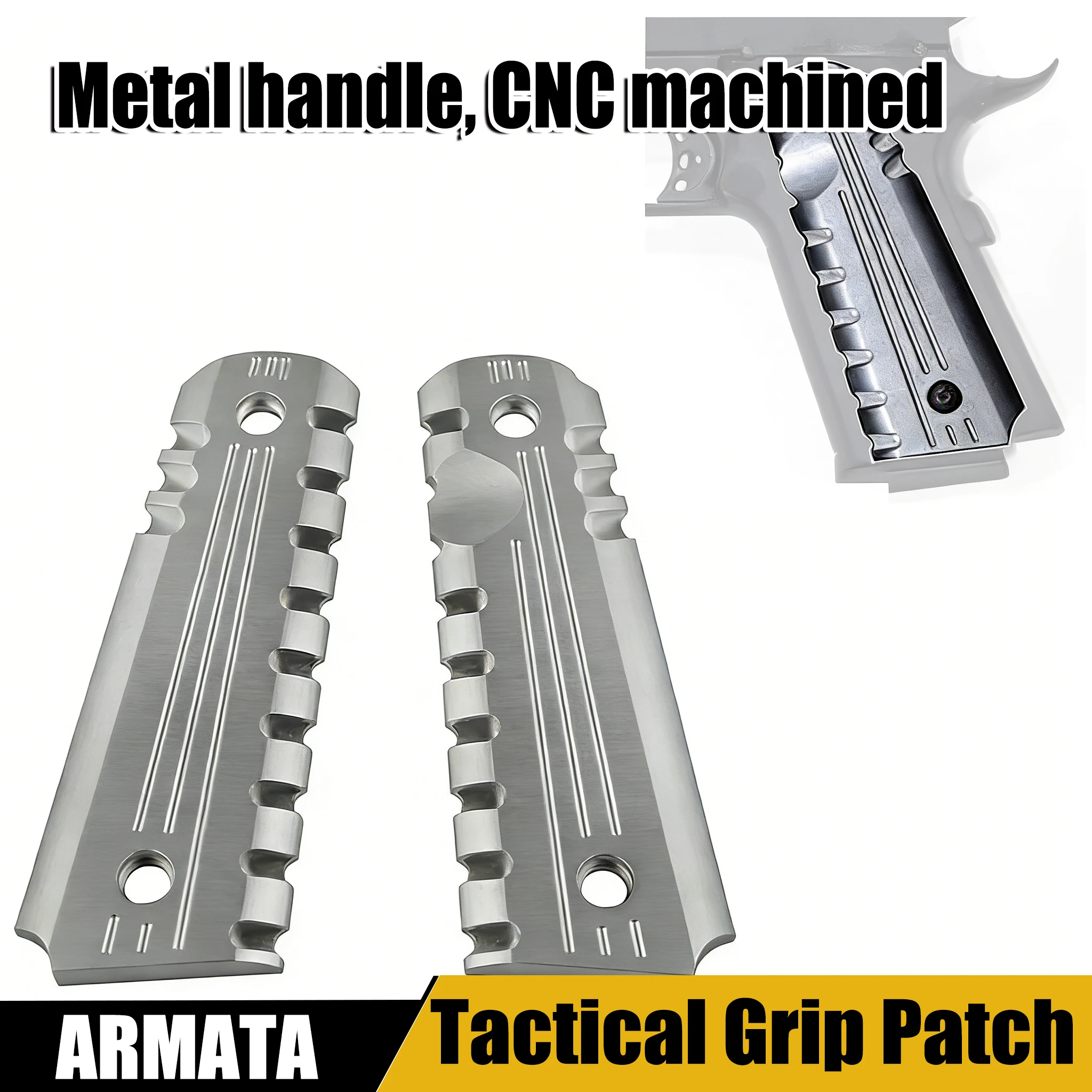 

Тактические накладки Wendypro для рукоятки M1911/MEU из анодированного алюминиевого сплава с ЧПУ, противоскользящие, износостойкие