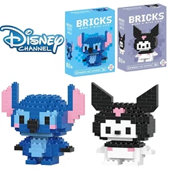 Disney LiLo Stitch Toys Building Blocks Sanrio Kuromi lega Anime Cartoon Character Model Building Blocks Toy for children Gift