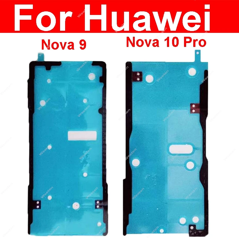

Клейкая лента для ЖК-экрана для Huawei Nova 9 10 Pro, задняя крышка корпуса батареи, наклейка, клейкая клейкая лента, запасные части