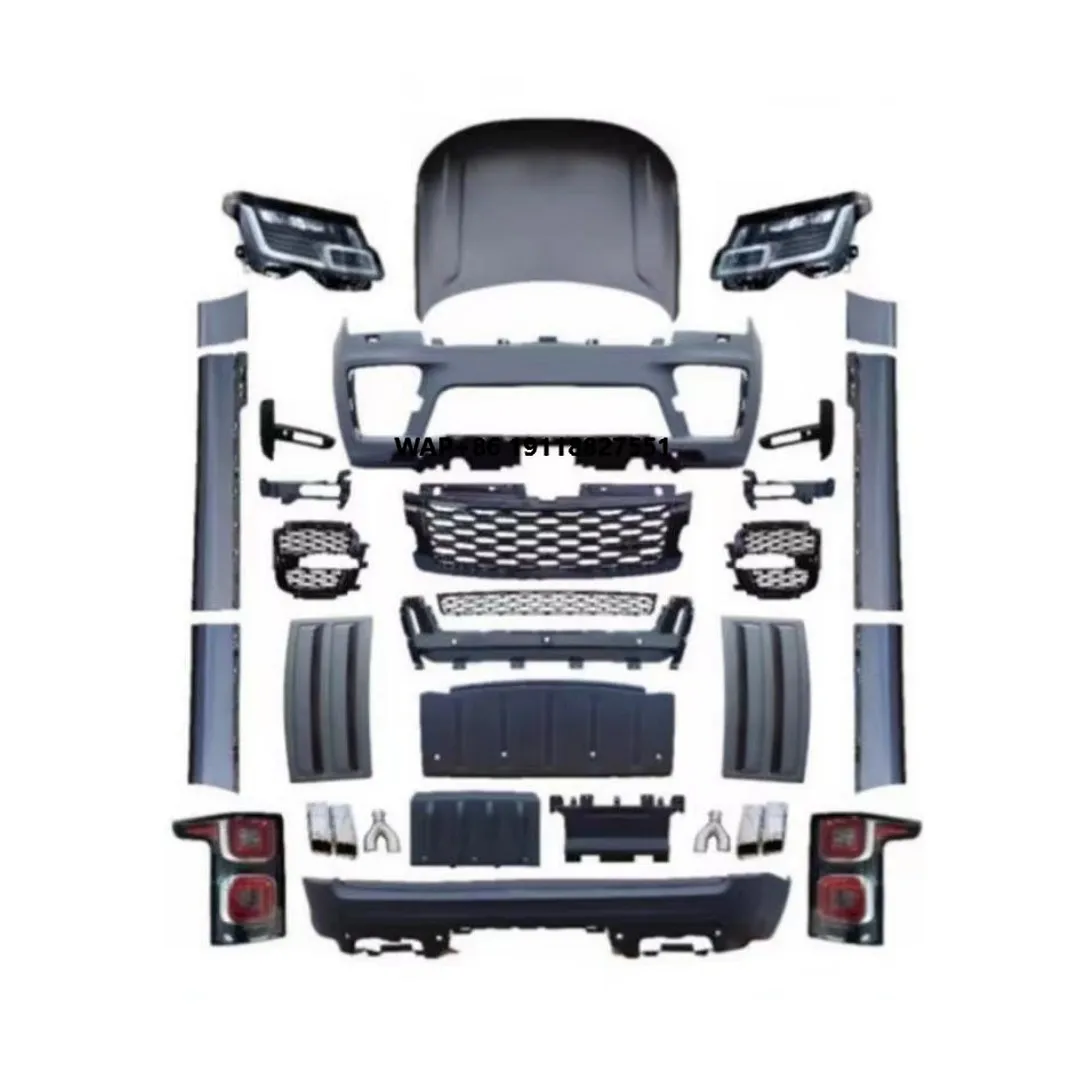 

BODY KIT FOR RANGE ROVER VOGUE 2013-2017 AUTO CAR VOGUE SVO INCLUDE FRONT REAR BUMPER GRILLE HEADLIGHTS TAILLIGHTS HOOD FENDER