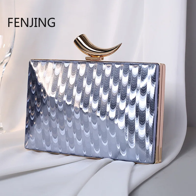 

Вечерние сумки с кристаллами, женский клатч с пряжкой в виде луны, блестящие сумки с блестками, сумка на плечо, роскошные дизайнерские клатчи, свадебные Bolsa