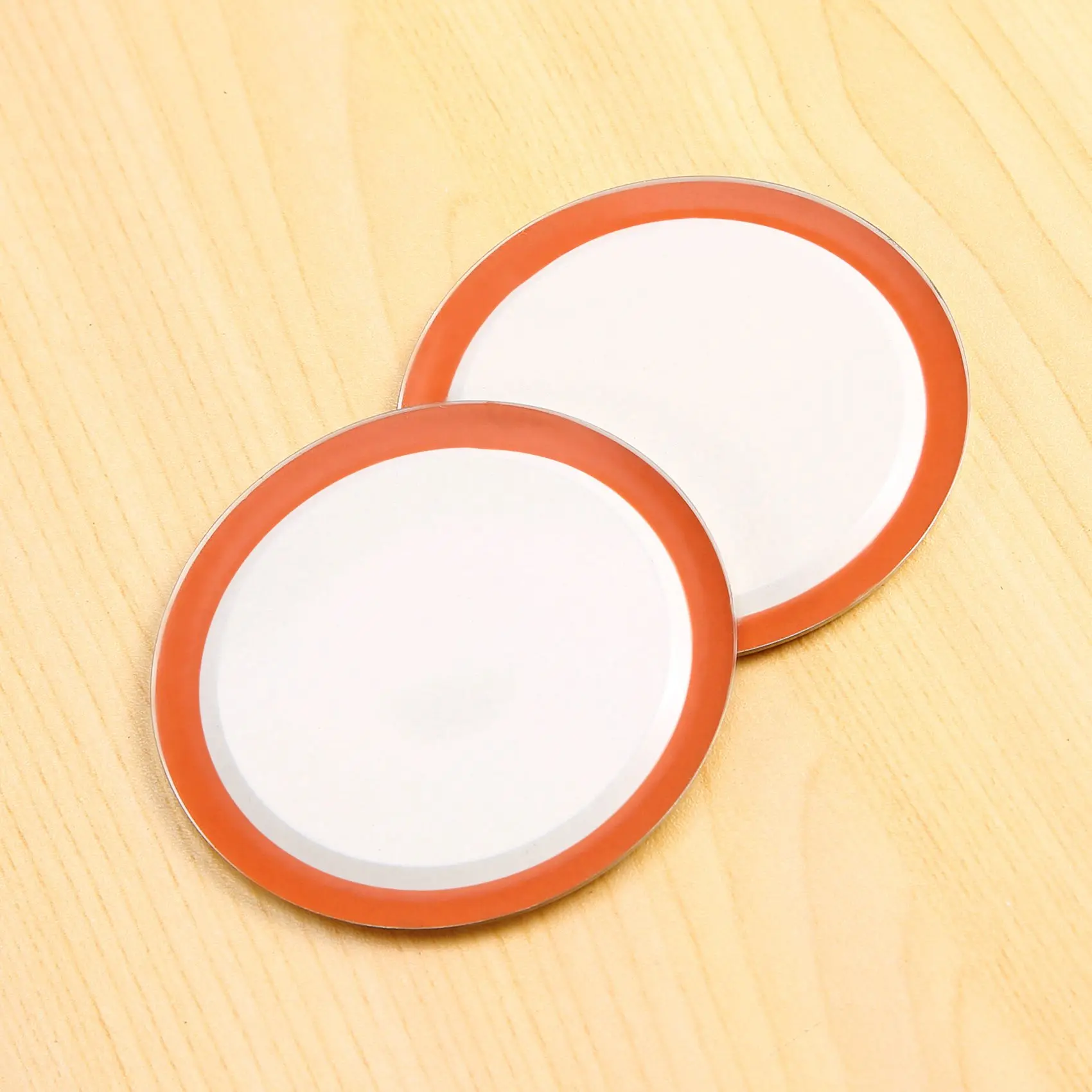 ABWR-缶詰蓋 ボール/カージャー用レギュラーマウス、シリコンシール付き分割型金属ジャーキャップ、シルバー