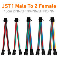 2Pin 3Pin 4Pin 5Pin 6Pin LED Splitter Connector JST SM Male Female Wire Cable For WS2812 WS2811 SK6812 RGB RGBW Led Strip