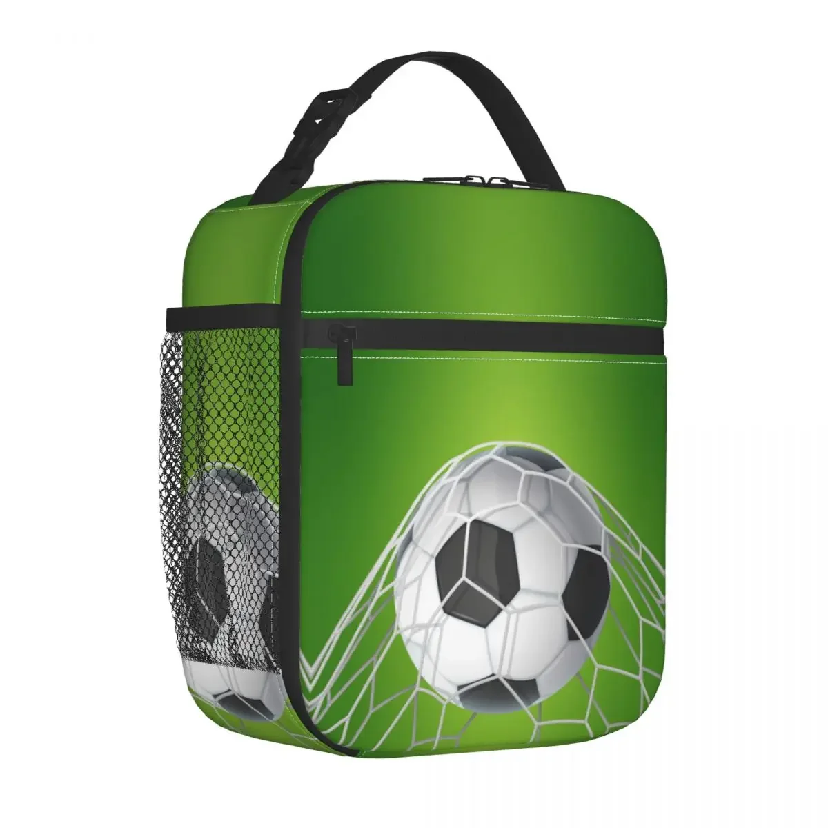 

Soccer Football Insulated Lunch Bags Balls Sports Meal Container Cooler Bag Tote Lunch Box Office Outdoor Food Storage Bags