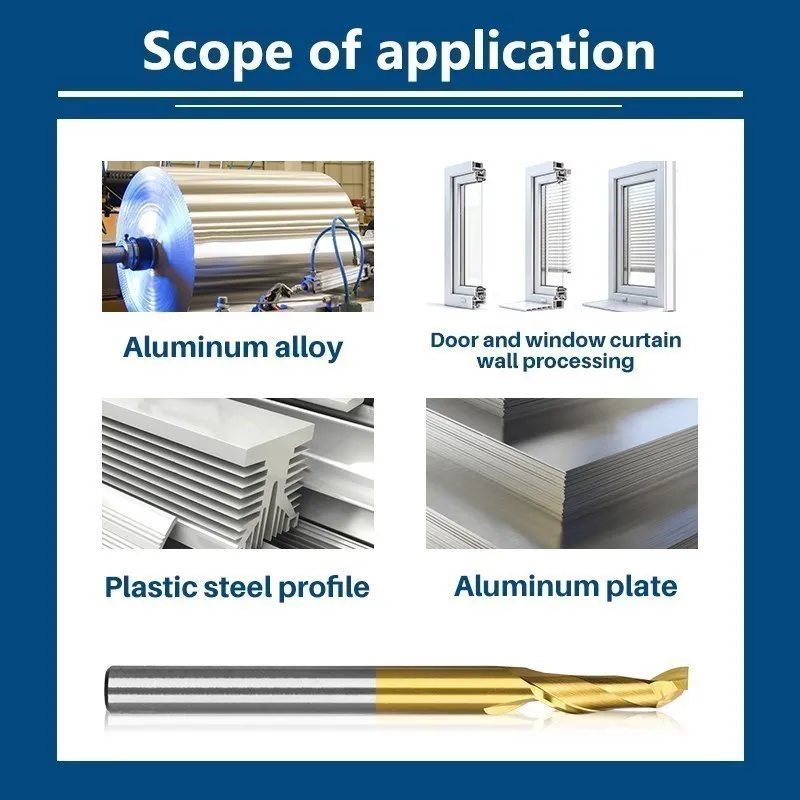 XCAN aluminium spiralny frez trzpieniowy 8mm Shank HSS frez pojedynczy flet CNC frez TiN powlekany frez trzpieniowy do cięcie drewna