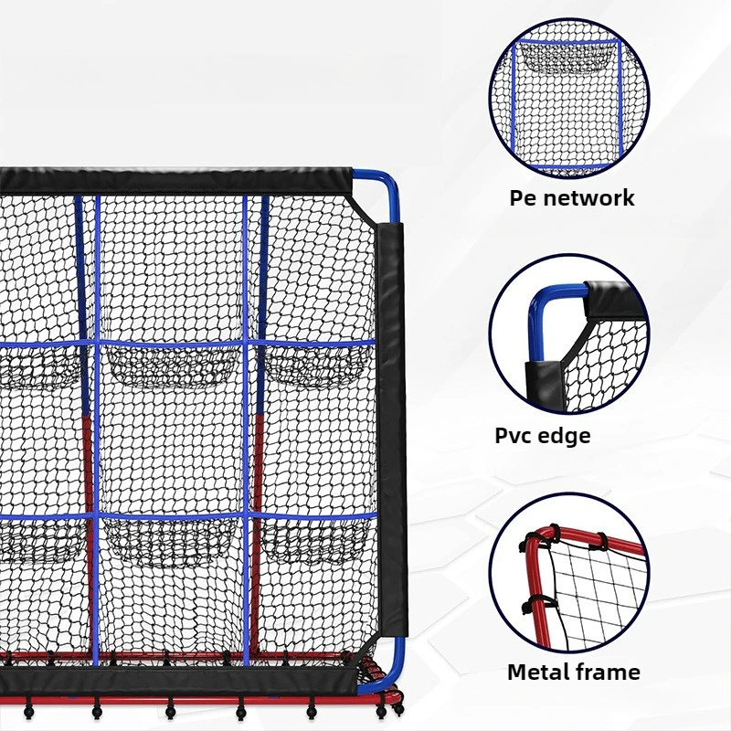Rede de rebote de treinamento de futebol dupla face rede de rebote ajustável bolas de futebol prática rebounder redes equipamentos esportivos portáteis