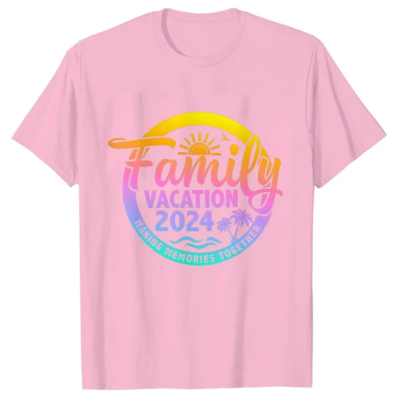 Family Vacation 2024 Women T Shirt Fashion Travel Graphic Y2k Tops Making Memories Together Tees Harajuku Unisex Clothing