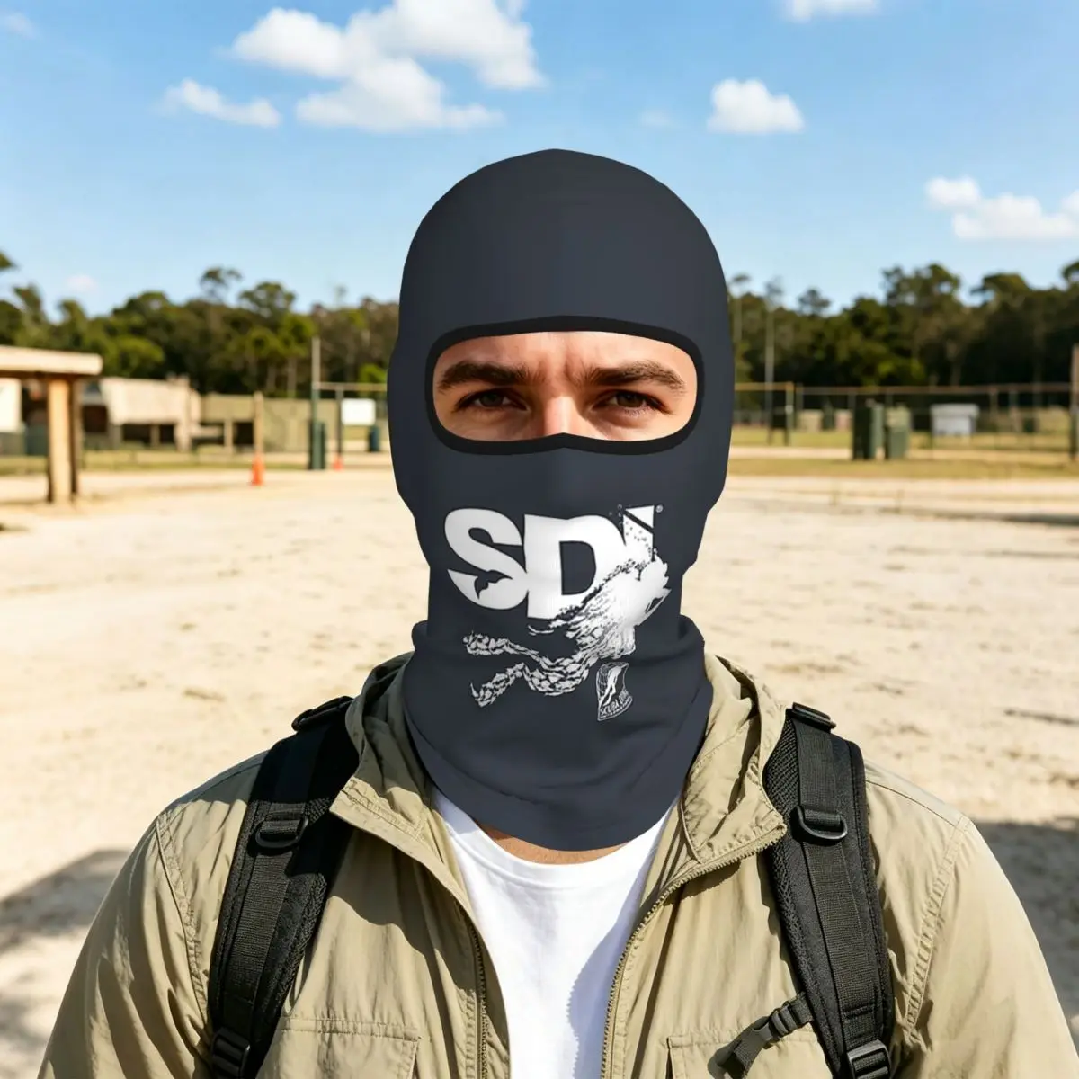Scuba Diving International (SDI)- Scuba Fish Diver Balaclava Full Face Mask Sun Protection Neck Gaiter For Motorcycle Cycling
