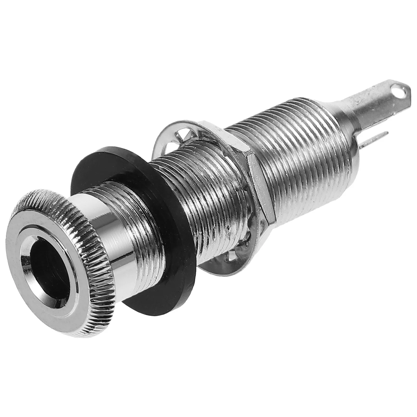 

4 Pin Barrel Jack Cylinder Stereo Socket Compact Design Replacement Output Jack for Guitar Bass Accessories Bass Barrel Cylinder