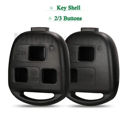 jingyuqin 2/3 Buttons Remote Car Key Shell For Toyota Land Cruiser YARIS CAMRY RAV4 Corolla For Lexus RX300 ES300 LS400 GX460