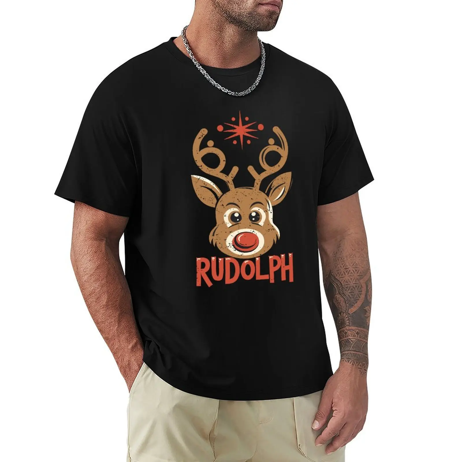 

Radiant Rudolph T-Shirt Blouse boys animal print graphic t shirts t shirts for men graphic
