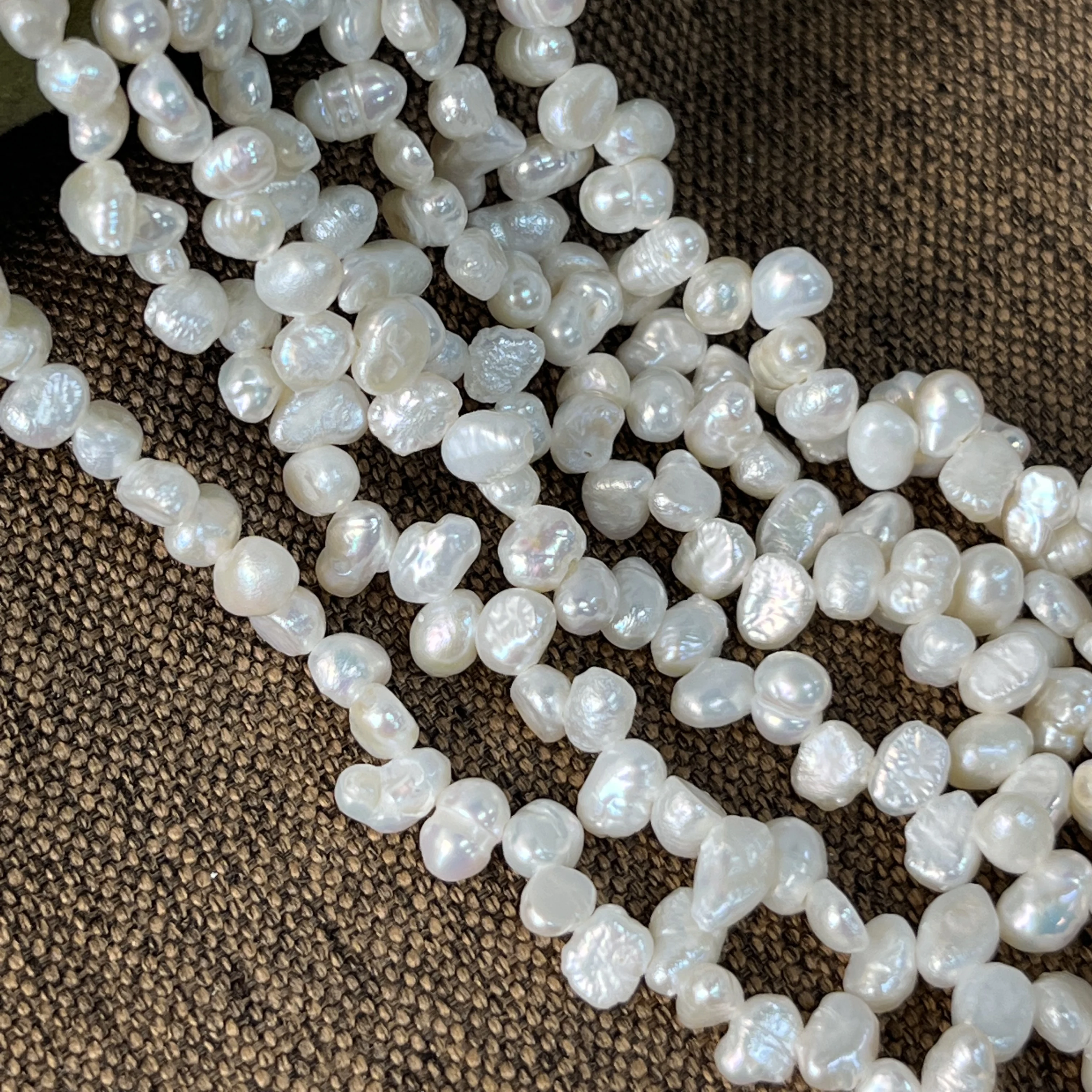 

6-7mm AAAA Irregular Natural Freshwater Baroque Pearl Isolated Bead Jewelry Make DIY Necklace Bracelet Accessories Women Wedding