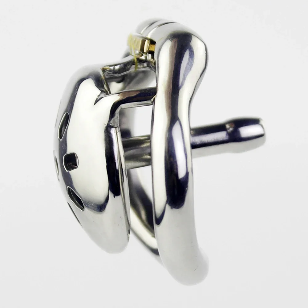 NEW Super Small Chastity Cage With Urethral Catheter Stainless Steel Male Chastity Devices Sex Toys For Men Penis Lock Cock Ring