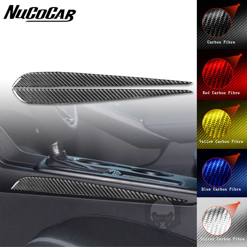 

For Honda Civic 11th Gen 2022 Carbon Fiber Center Shift transmission Panel strip Car Interior Accessories Decorative Stickers