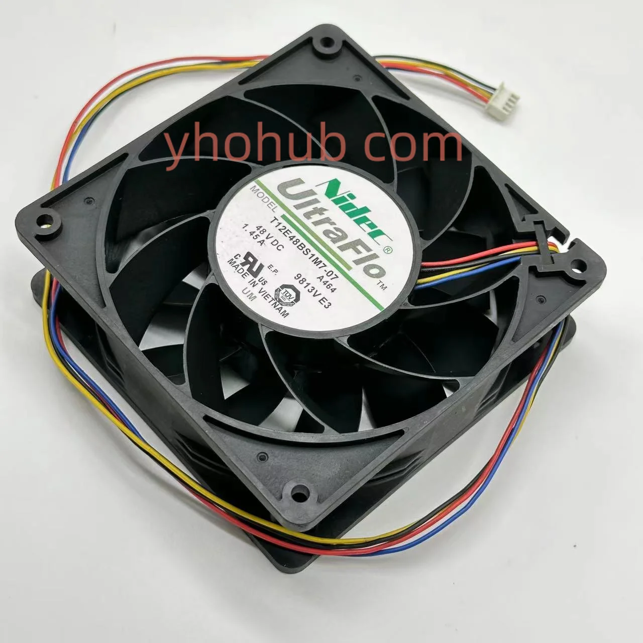 

Nidec T12E48BS1M7-07 DC 48V 1.45A 120x120x38mm 4-Wire Server Square Cooling Fan