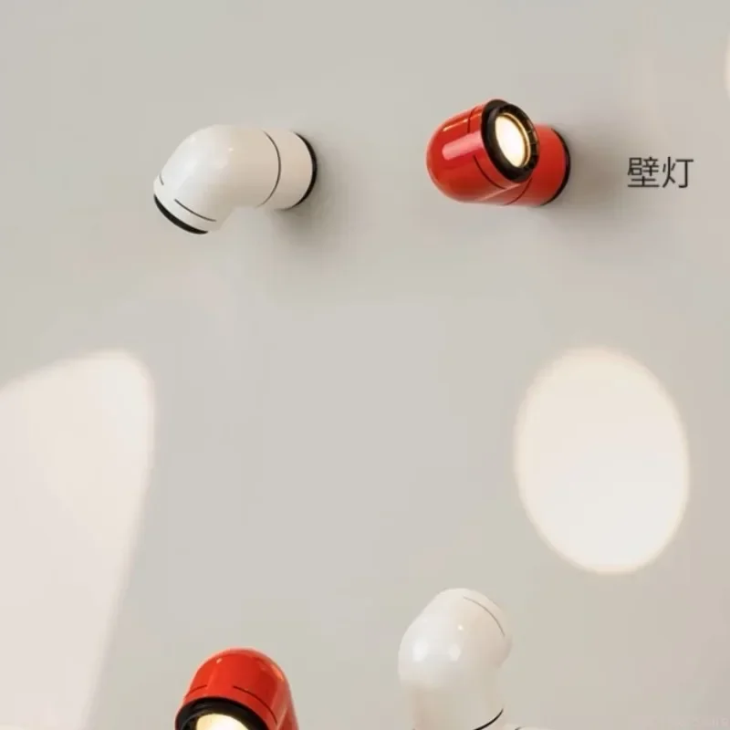 GHEUVNJ Designer de lâmpada de parede espacial, parede de fundo da sala de estar, lâmpada de cabeceira do quarto