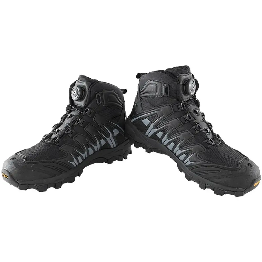 Tactical Boots Breathable Mesh Outdoor Camping Hiking Non-Slip Men Shoes Quick Response Lacing System Hunting Sports Riding Gear