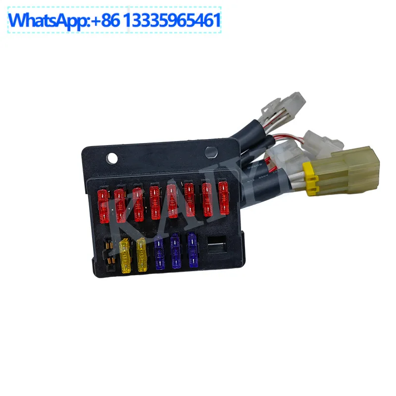 

For excavator accessories for Daewoo DH60/DH75 fuse box assembly fuse holder wiring harness 4 plug K1001468