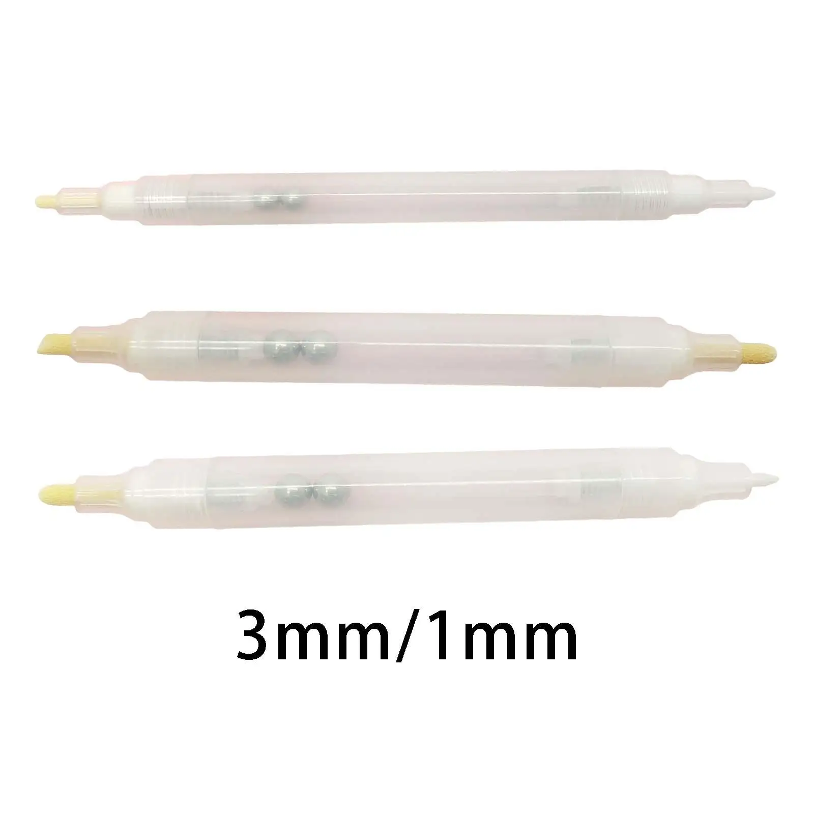 3 Pieces Professional Empty Refill Pen Double Head DIY Penholder Tool Empty Marker Tube for Drawing Craft Lettering Graffiti Art