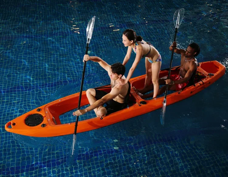 2023 Design High Quality And High Performance Pc Boat Clear Bottom Kayak For Sale